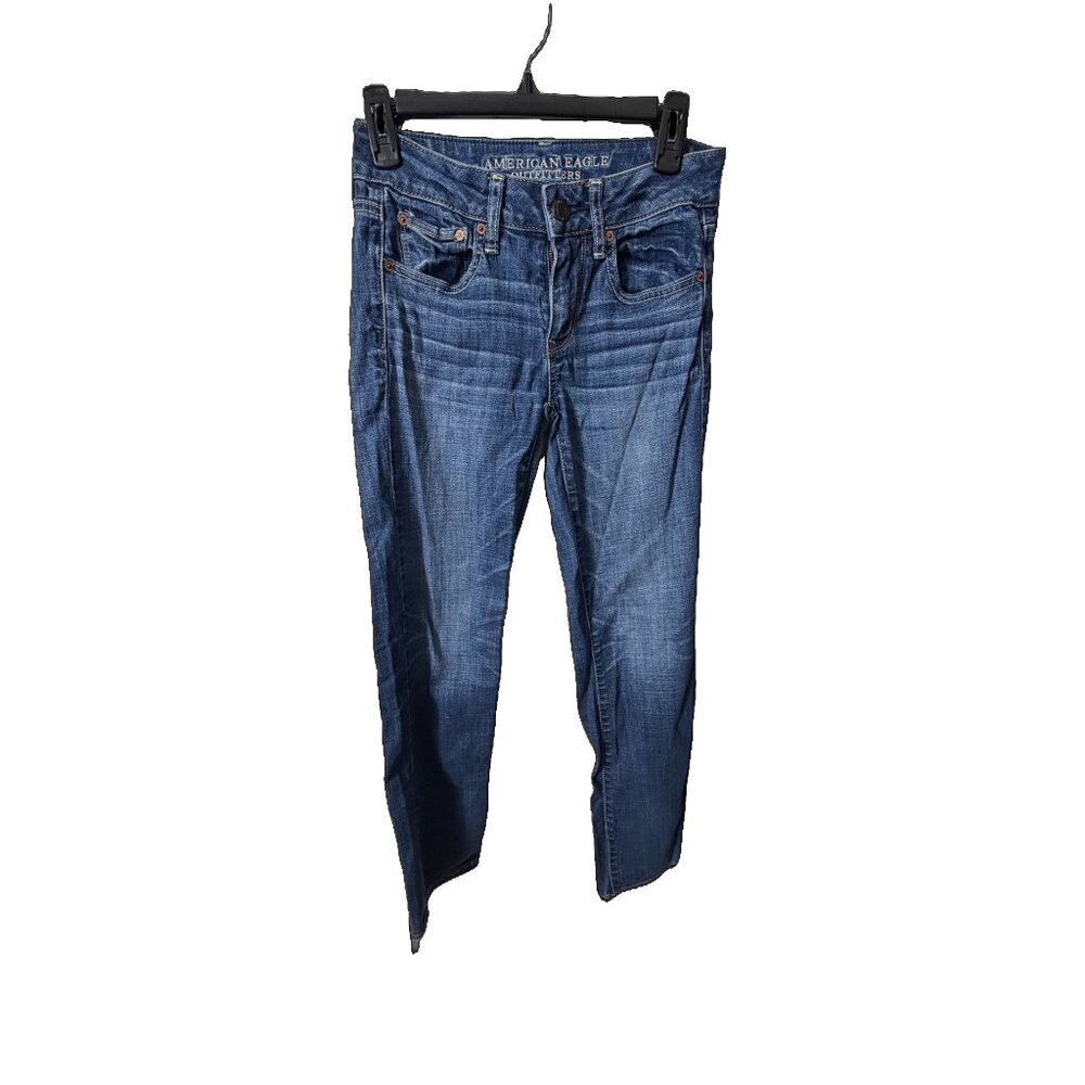 Women's AE Straight Jeans Sz 2 - Picture 1 of 3